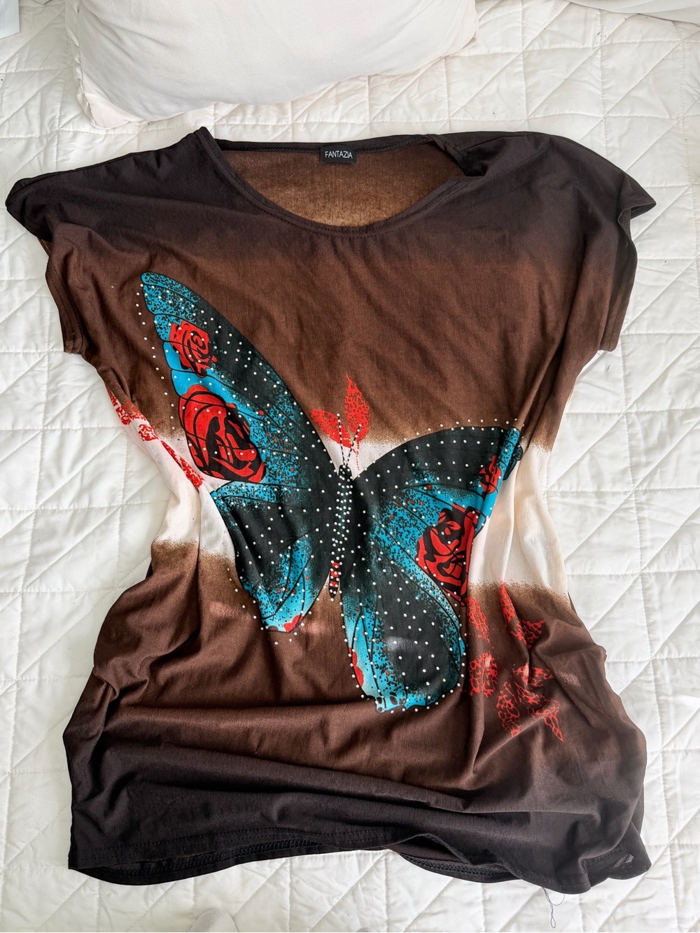 Y2K 90s Style One Size Fantazia Top Blouse